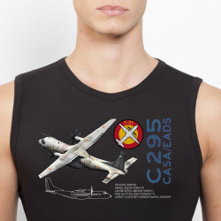 Camiseta C295 AIRBUS caballero sin mangas DS FUNS GROUP