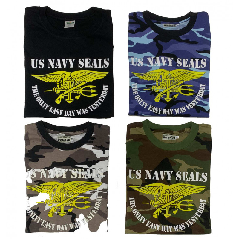 código postal mineral tirano Camiseta US NAVY SEALS "The only easy day was yesterday"