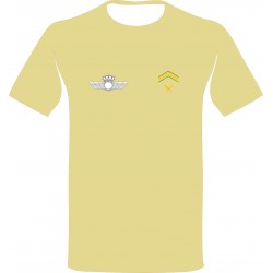 Camiseta árida-desierto con logotipo del Ejército del Aire y graduación