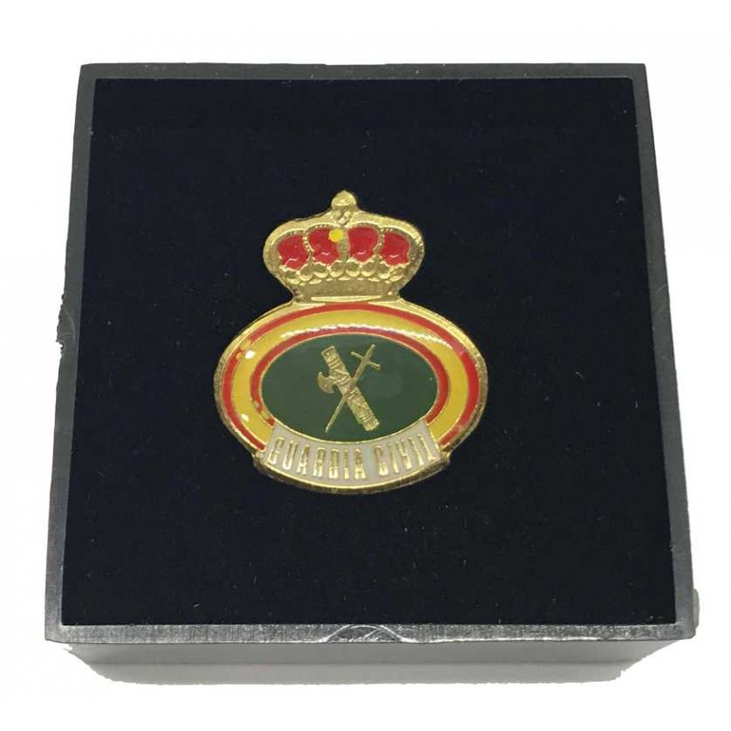 Pin de Traje del Escudo de la Guardia Civil Verde y Dorado 18mm 