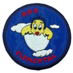 Escudo bordado Academia Elemental Academia General del Aire