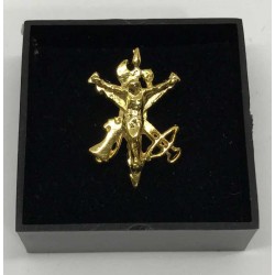 Pin Escudo Legión Española Cristo dorado