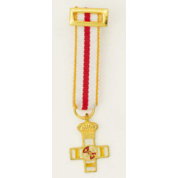 Medalla miniatura Mérito militar distintivo amarillo