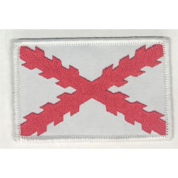 Parche Cruz de Borgoña escudo bordado 9x5.5cm